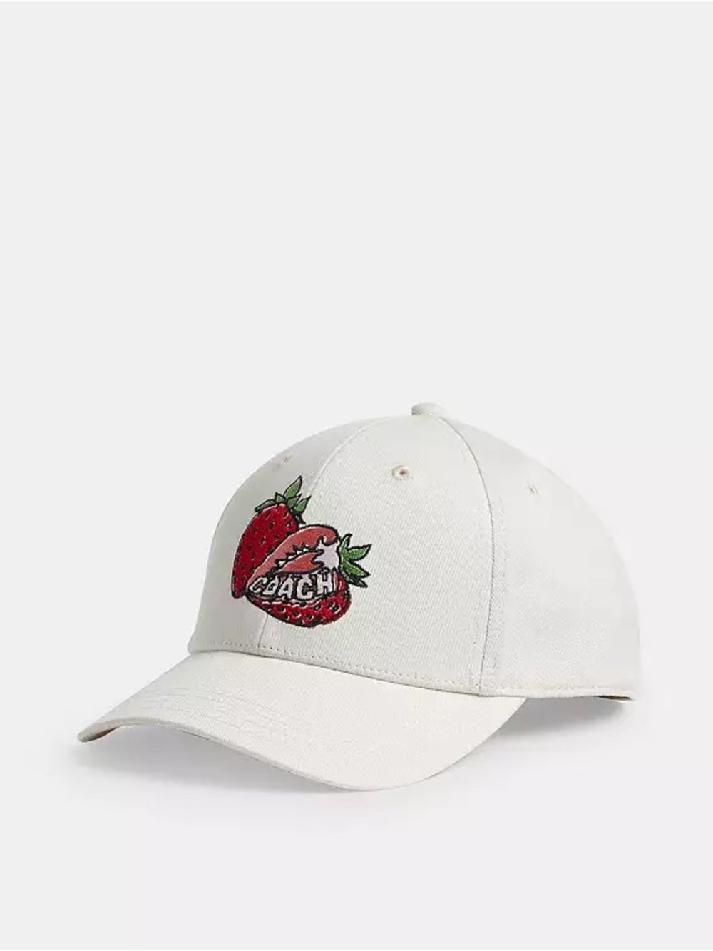 Coach Retro Sliced Strawberry Print Baseball Hat